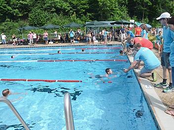 Im Juli 2016 herrschte im Schwimmbad im Wasser und am Beckenrand Hochbetrieb. Es war die zweite sportliche Veranstaltung &bdquo;Swim & Run&ldquo;, die die Schwimmbadfreunde und die Leichtathletikabteilung des TSV Wei&szlig;enbrunn veranstalteten.