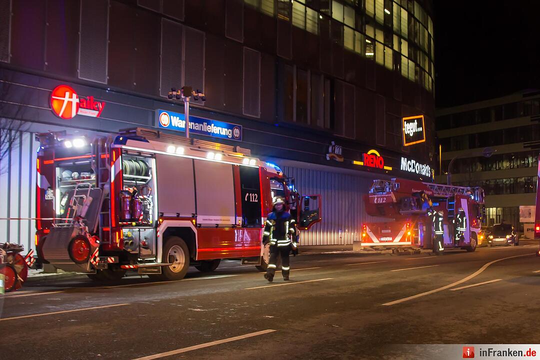 Brand in Erlanger Arcaden