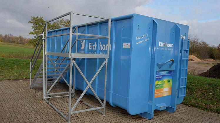Ein Grüncontainer bei Trosdorf Fotos: Ronald Rinklef