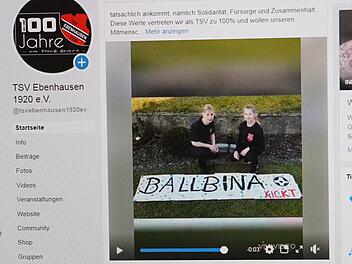 Auch an den j&uuml;ngsten Fu&szlig;ball-Nachwuchs denkt man beim TSV Ebenhausen: Von den Trainerinnen bekommen die Ballbinas via Facebook kreative &Uuml;bungen in Form von Videobotschaften. Foto: J&uuml;rgen Schmitt