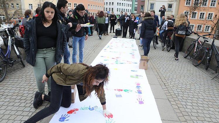 Demonstration in Bamberg am Internationalen Tag gegen Rassismus. Foto: Barbara Herbst