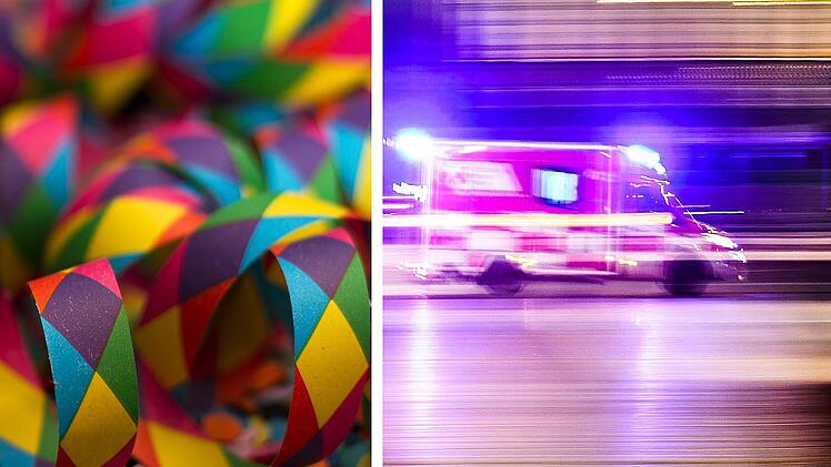 Bad Kissingen: Brutale Attacke auf Faschingsparty - Besucher wird in Rettungswagen abtransportiert