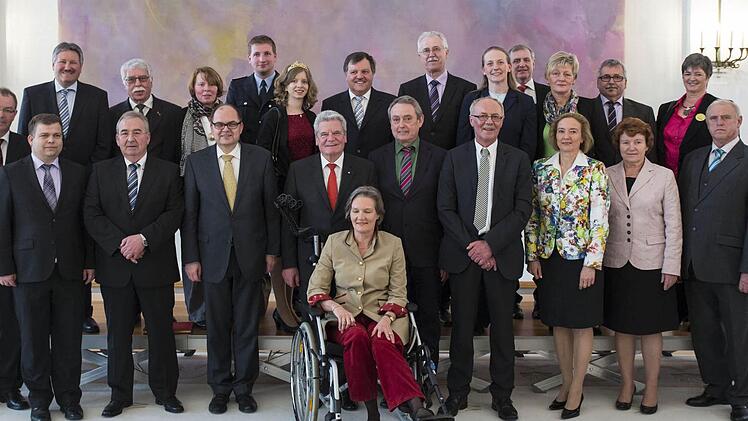 Der Empfang beim Bundespräsidenten. Foto: Henning Schacht