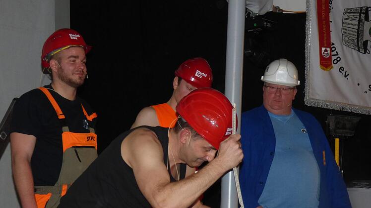 Der Sketch "Die Baustelle" von und mit  Andreas Schmitt als Bauleiter Foto: Thomas Weichert