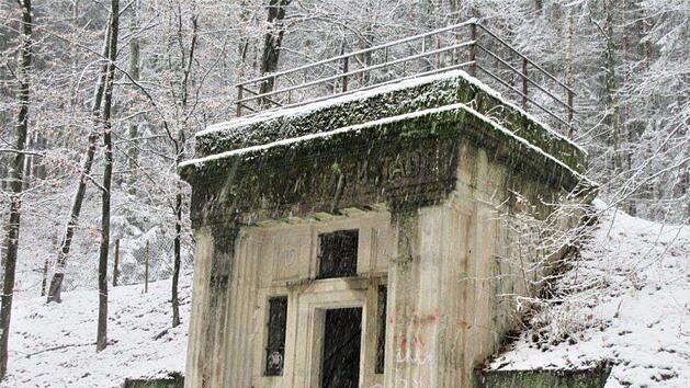Das alte Wasserwerk von 1920: Hier kann man sich bei einem Unwetter auch gut mal unterstellen.