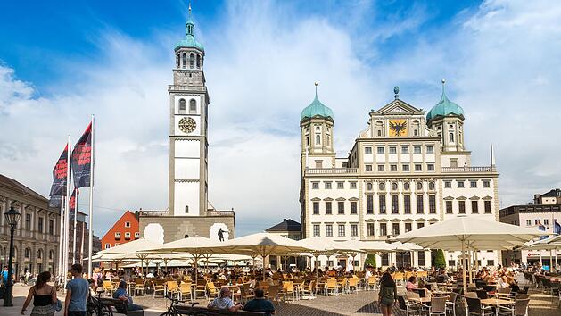 Augsburg Rathaus und Perlachturm