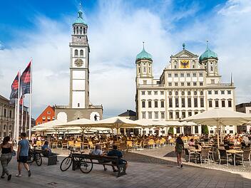 Augsburg Rathaus und Perlachturm