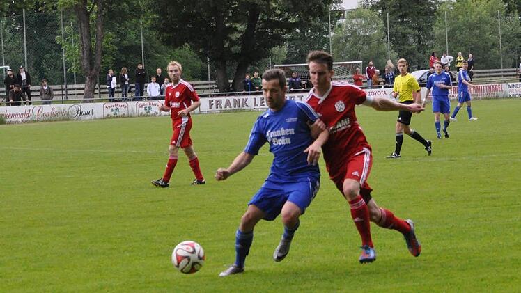 Szene vom Relegationsspiel FC Mitwitz II - TSV Weißenbrunn II.Foto: Herbert Kalb