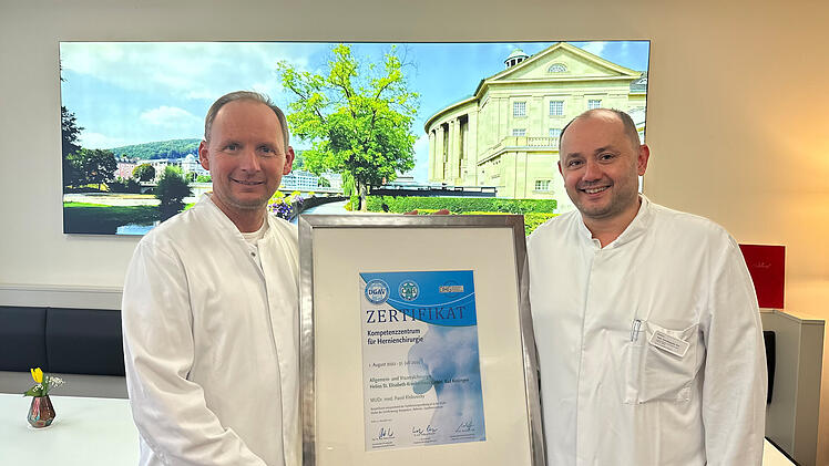 Krankenhaus Bad Kissingen: Eingeweidebr&uuml;che behandeln - Kompetenzzentrum f&uuml;r Hernienchirugie wurde ausgezeichnet
