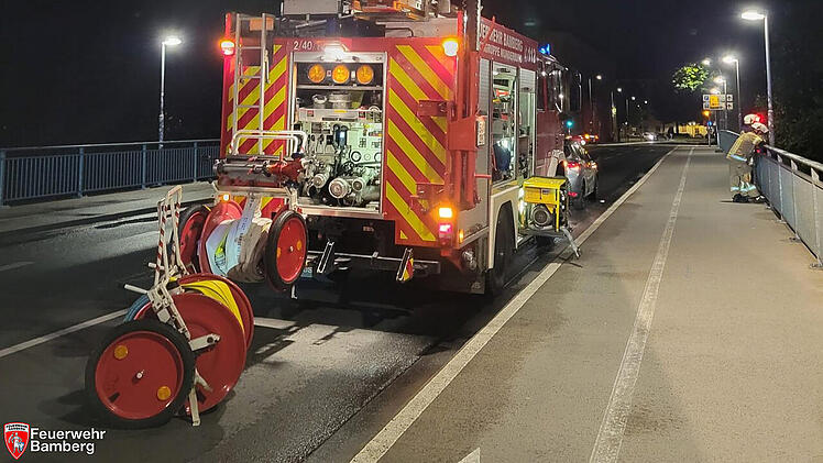 Einsatz auf Main-Donau-Kanal in Bamberg - "Gefahr f&uuml;r Schifffahrt"
