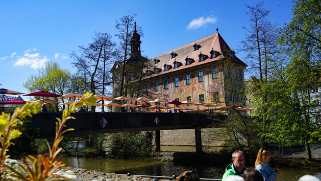 Bamberg Untere Br&uuml;cke Bewirtung Er&ouml;ffnung Br&uuml;ckenbiergarten