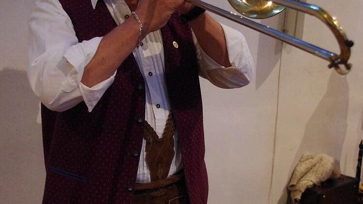 Harald Trebes spielt seit 50 Jahren Posaune.