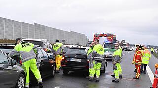Massenunfall auf der A73 bei Breitengüßbach