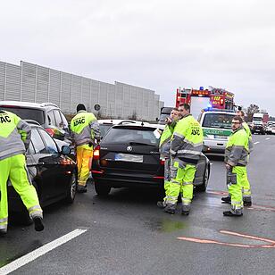 Massenunfall auf der A73 bei Breitengüßbach