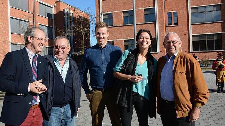 Die Jungen machen den Alten Hoffnung: Schepe Stijnen, Hans-Dieter Scherpf, Schepe Anaf , Europaabgeordnete van Brempt, Edgar Hirt.