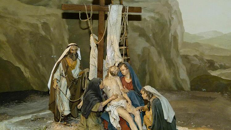 "Beweinung unter dem Kreuz" von Angela Tipi