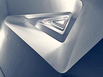 Ein Treppenhaus au&szlig;ergew&ouml;hnlich in Szene gesetzt wurde Sieger im Wettewerb "Bild des Monats" beim FAC Mainleus/Kulmbach.  Foto: Mike Schwalbach