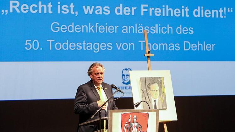 Gedenkfeier zum 50. Todestag von Thomas Dehler im E.T.A.Hoffmann-Theater. Foto: Barbara Herbst