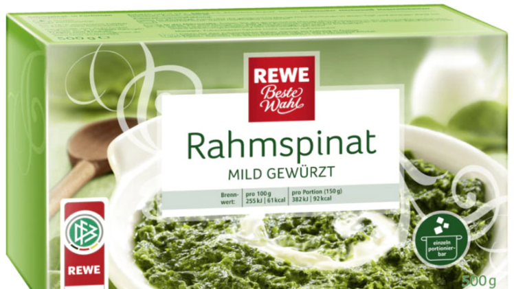 Spinat Rückruf