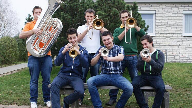 Die Neunkirchner Musikgruppe "Blech dich wech"Foto: fra-press