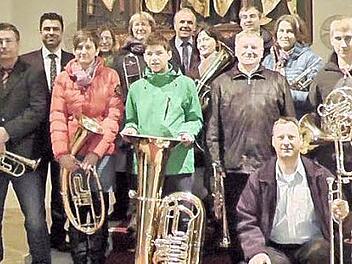 Die Geehrten des Posaunenchors Pommersfelden/Limbach Foto: privat