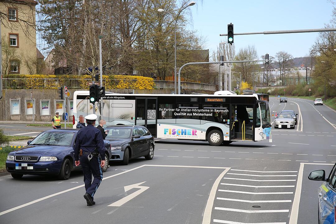 Unfall mit Stadtbus in Bayreuth