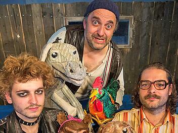 Benjamin Seeberger, Stefan Kügel und Nando Seeberger (v. l.) sind die Darsteller.  Foto: Andreas Riedel