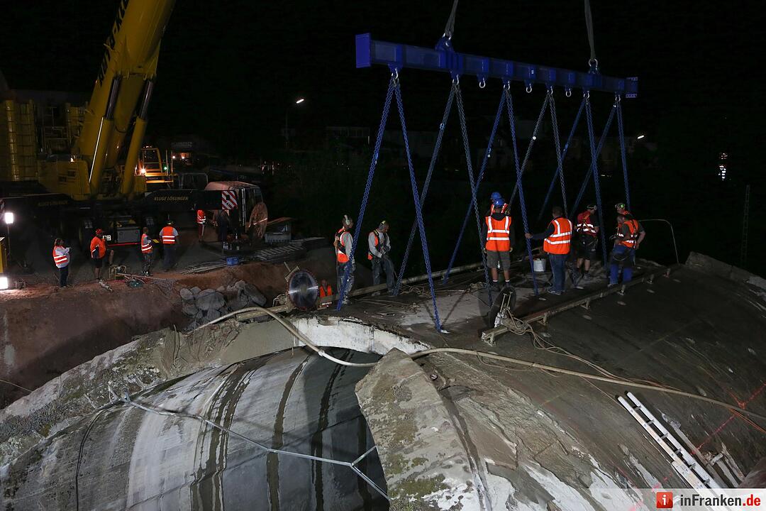 Br&uuml;ckenabriss in Kronach