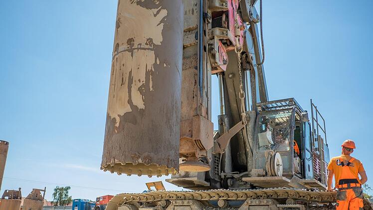 Die Brückenbaustelle bei MönchsambachFoto: Lea Schreiber