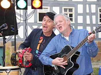 Brand Old alias Uwe Gaasch (links) und Waldi Bauer.  Foto: Eckehard Kiesewetter