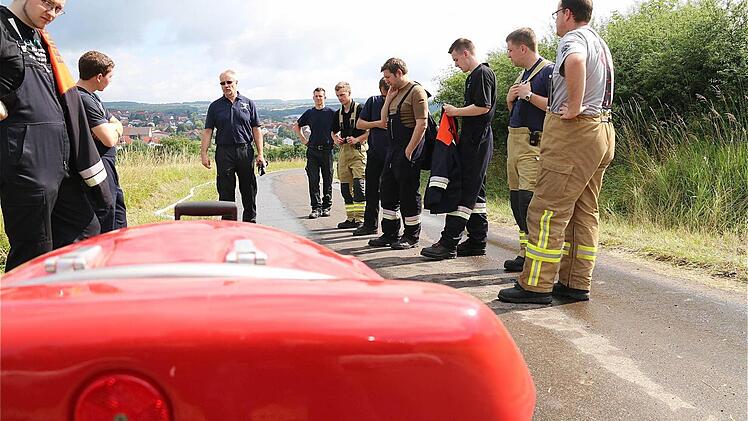 Am Ende der 660 Meter langen Schlauchstrecke lag der korrekte Wasserdruck an.