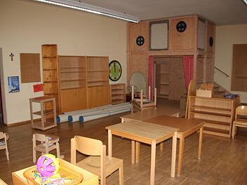 Wirken schon bezugsfertig: die neuen Kindergarten-Gruppen in den früheren Räumen der Lebenshilfe.Foto: Ralf Kestel