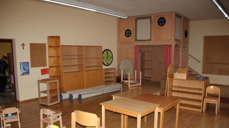 Wirken schon bezugsfertig: die neuen Kindergarten-Gruppen in den früheren Räumen der Lebenshilfe.Foto: Ralf Kestel