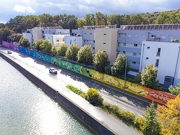 Fürth: Riesen-Graffiti am Grundigpark - "Größtes Streetart-Projekt der Metropolregion"