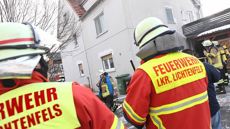 In diesem Haus in der Wassergasse brannte eine Heizung.
