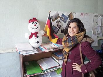 Mariam Martirosyan berichtet in Haßfurt aus ihrer Heimat unter dem Titel "Armenien - ein unbekanntes Land im Kaukasus".  Foto: sw/pr