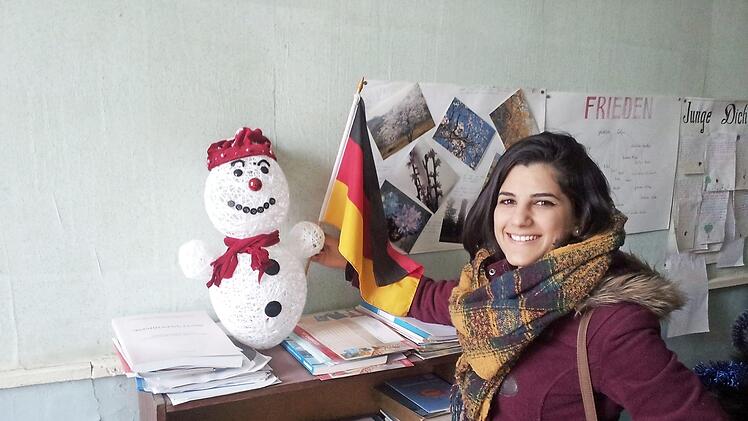 Mariam Martirosyan berichtet in Haßfurt aus ihrer Heimat unter dem Titel "Armenien - ein unbekanntes Land im Kaukasus".  Foto: sw/pr