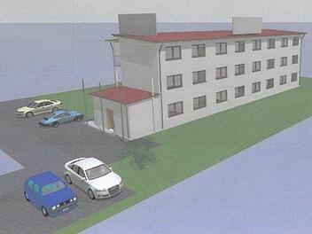 So soll das geplante Motel aussehen. Foto: Lothar Weidner