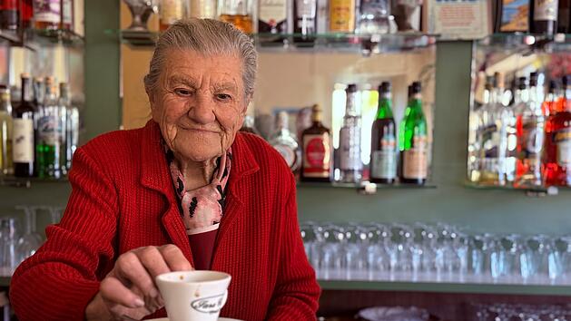 Italiens älteste Barista Anna Possi.