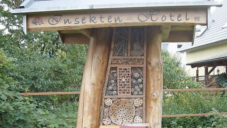 Das Insektenhotel  Foto: Dieter Wolf