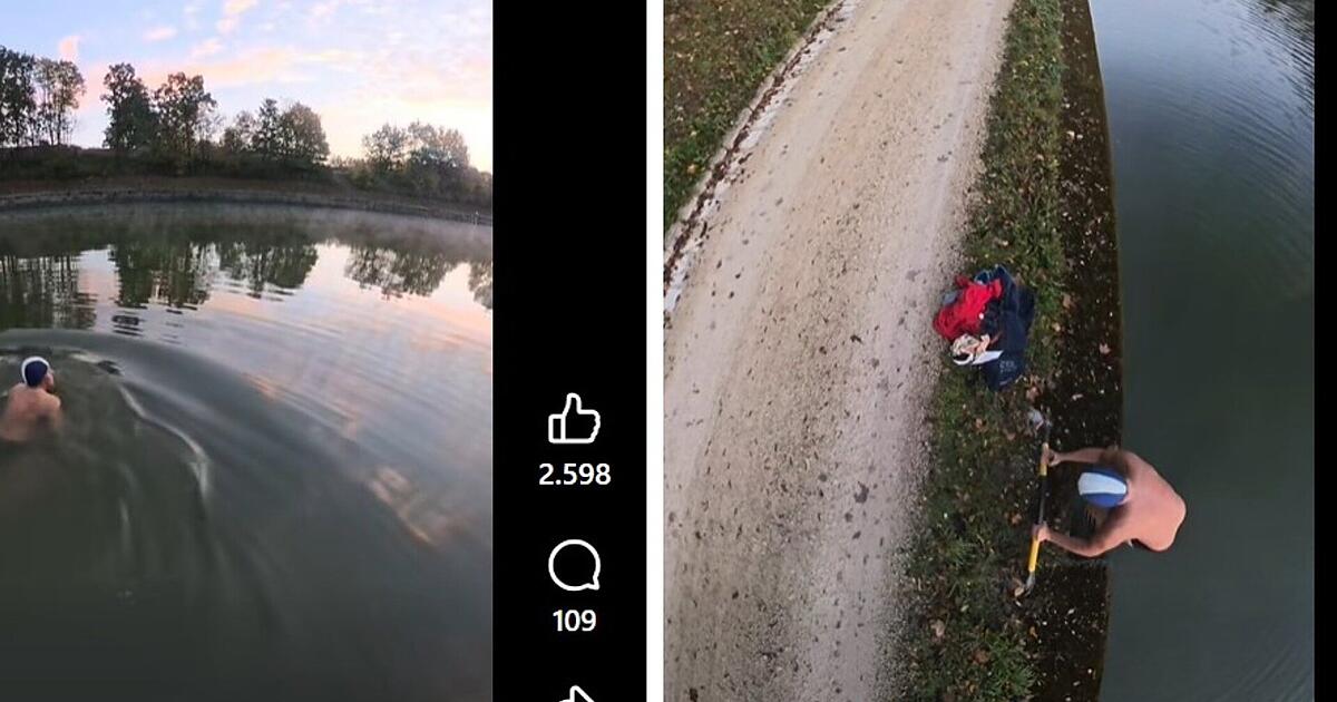 Fürth: Comedy legend tests unusual swimming spot - | 'not on ...
