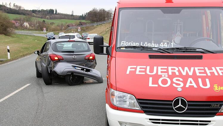 Am Donnerstag krachte es auf der B 85 zwischen Lösau und Holzmühle. Foto: Jürgen Gärtner