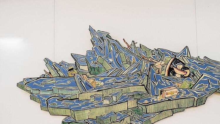 "Augenblick des Glücks" ist der Titel einer großen Ausstellung mit Werken von Moritz Götze im Kunstverein Coburg.Foto: Jochen Berger