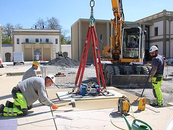 Eindrücke von der Baustelle Luitpoldbad. Foto: Ralf Ruppert