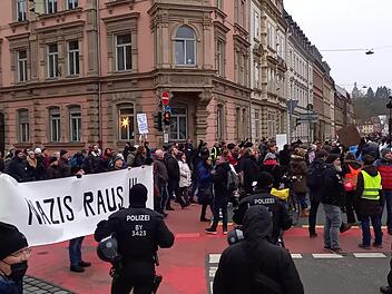 Demonstration gegen Corona-Maßnahmen in Bamberg