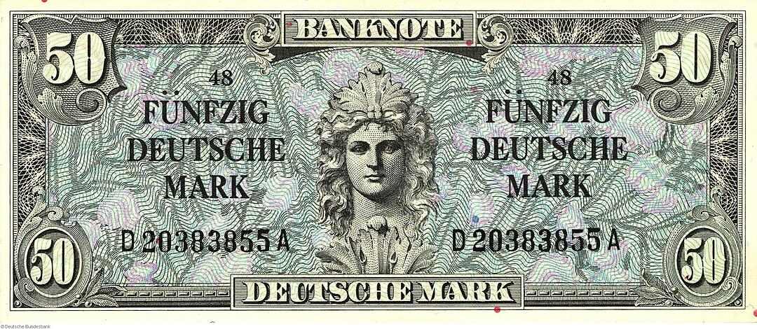 Deutsche Mark - Banknoten im Jahr 1948