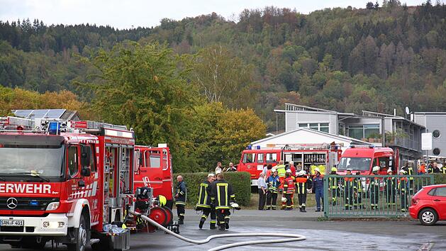 Großeinsatz am Stadtsteinacher Fitness-Studio. Foto: Jürgen Gärtner