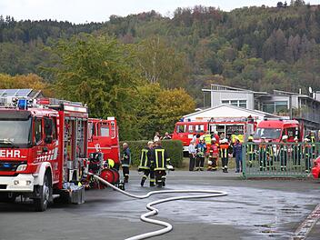 Großeinsatz am Stadtsteinacher Fitness-Studio. Foto: Jürgen Gärtner