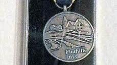 Die Einsatzmedaille wurde für den Einsatz während der Flutkatastrophe im Juni 2013 verliehen. Foto: Daniel Schnell