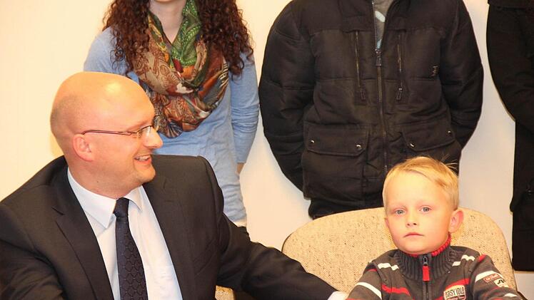 Alexander Heilmann hatte auch seinen Sohn dabei.